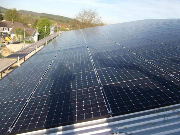 Pose de panneaux photovoltaïques Poligny