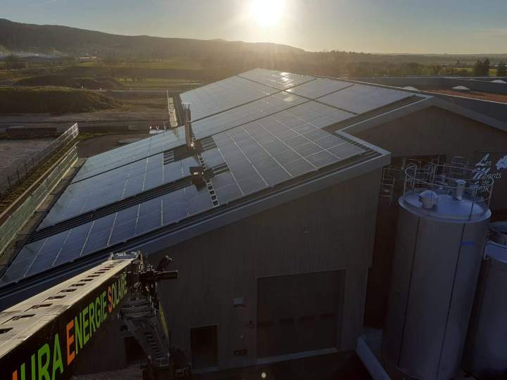 Installation panneaux photovoltaïques Poligny
