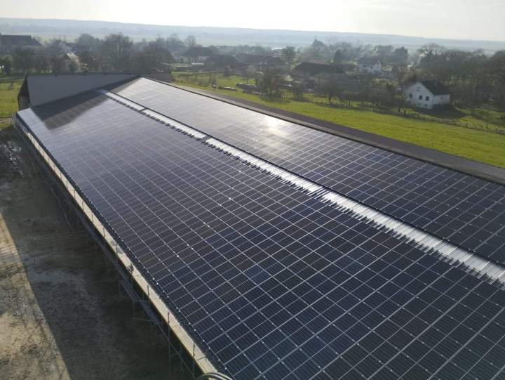 Pose de panneaux photovoltaïques Poligny